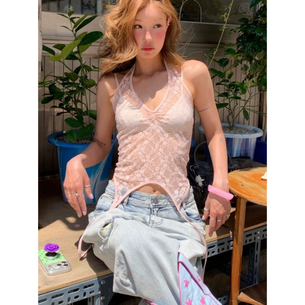 Zara Summer Slim Fit Asymmetric Halter Top